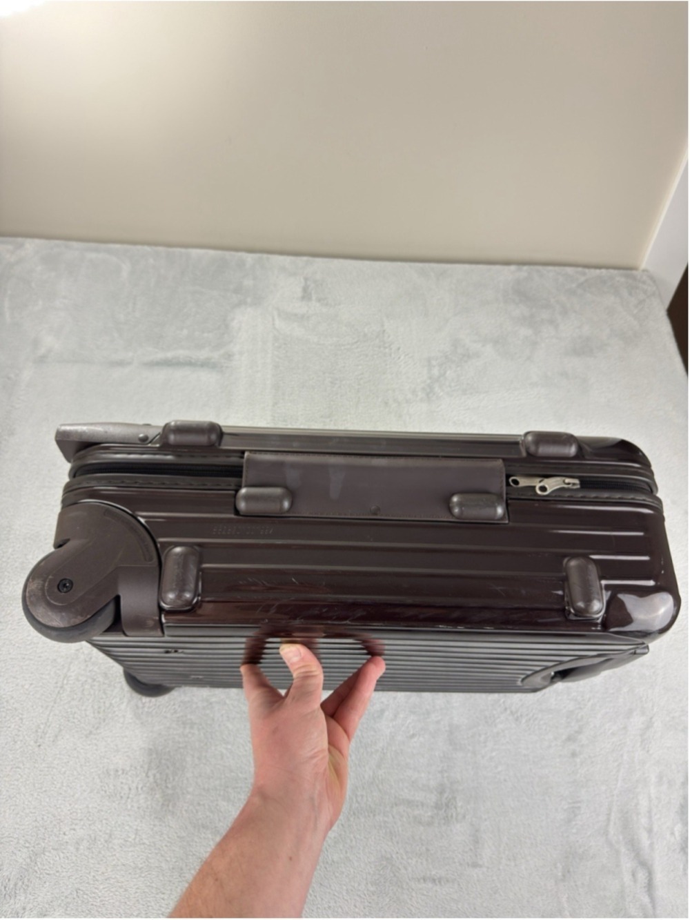 Rimowa Salsa Deluxe Brown Two Wheel Carryon Suitcase 32L - Picture 4 of 16
